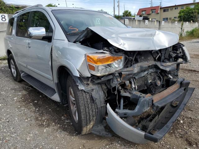 5N1BA0ND6AN618196 - 2010 NISSAN ARMADA SE SILVER photo 1