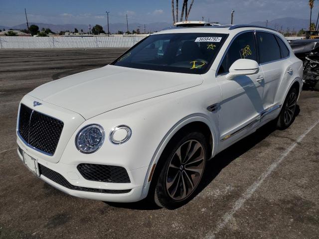 SJAAM4ZV7KC024927 - 2019 BENTLEY BENTAYGA WHITE photo 2