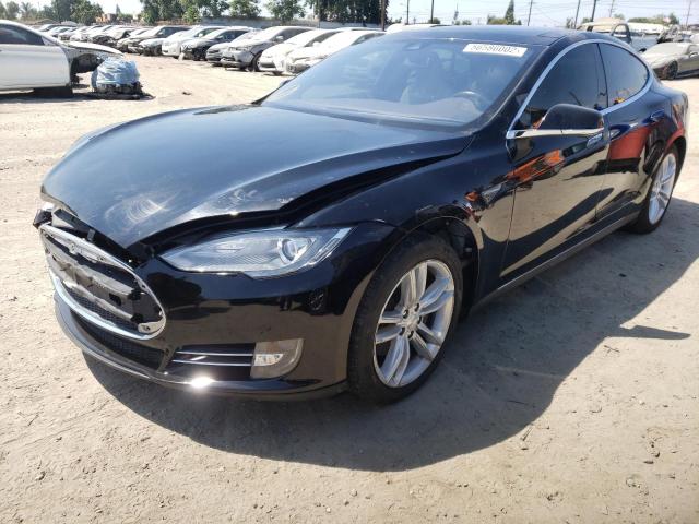 5YJSA1H2XFFP74963 - 2015 TESLA MODEL S 85 BLACK photo 2