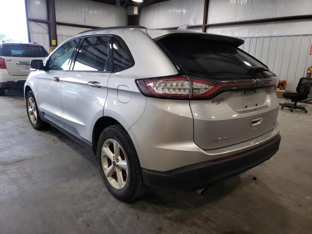 2FMTK3G97FBB88953 - 2015 FORD EDGE SE SILVER photo 3