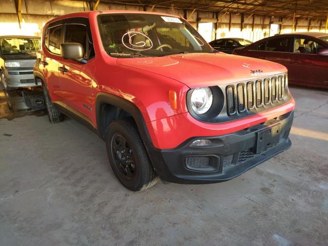 ZACCJBAB8JPH23855 - 2018 JEEP RENEGADE S RED photo 1