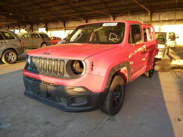ZACCJBAB8JPH23855 - 2018 JEEP RENEGADE S Qırmızı foto 2
