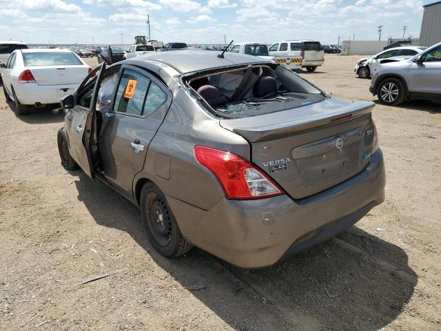 3N1CN7AP7FL833537 - 2015 NISSAN VERSA S GRAY photo 3