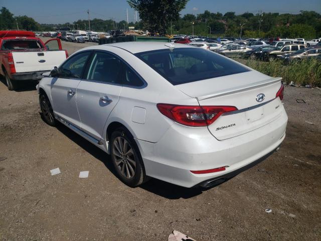 5NPE34AF0HH527901 - 2017 HYUNDAI SONATA SPO WHITE photo 3