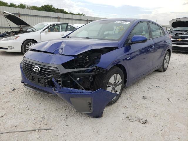 KMHC65LC1KU183768 - 2019 HYUNDAI IONIQ BLUE BLUE photo 2