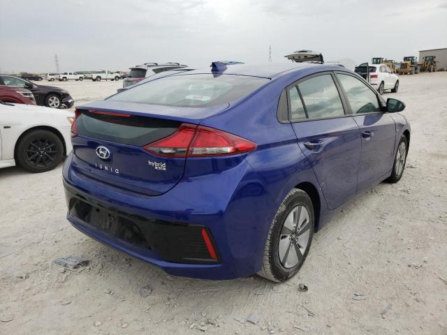 KMHC65LC1KU183768 - 2019 HYUNDAI IONIQ BLUE BLUE photo 4