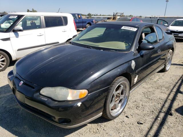 2G1WW12E339188488 - 2003 CHEVROLET MONTE CARL შავი ფოტო 2