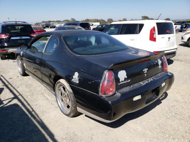 2G1WW12E339188488 - 2003 CHEVROLET MONTE CARL შავი ფოტო 3