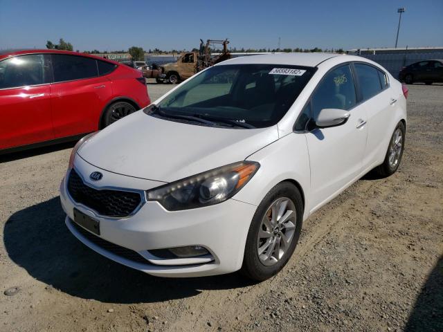 KNAFX4A83G5463312 - 2016 KIA FORTE EX WHITE photo 2