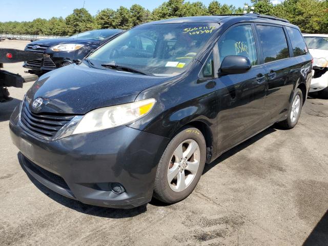 5TDKK3DC0BS108384 - 2011 TOYOTA SIENNA LE BLACK photo 2