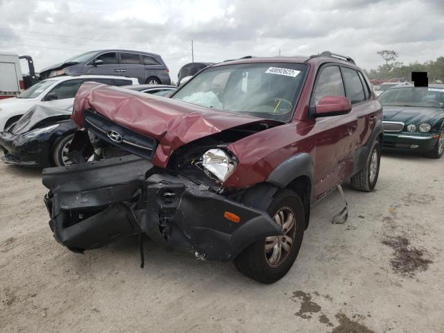 KM8JN12D07U639313 - 2007 HYUNDAI TUCSON SE MAROON photo 2