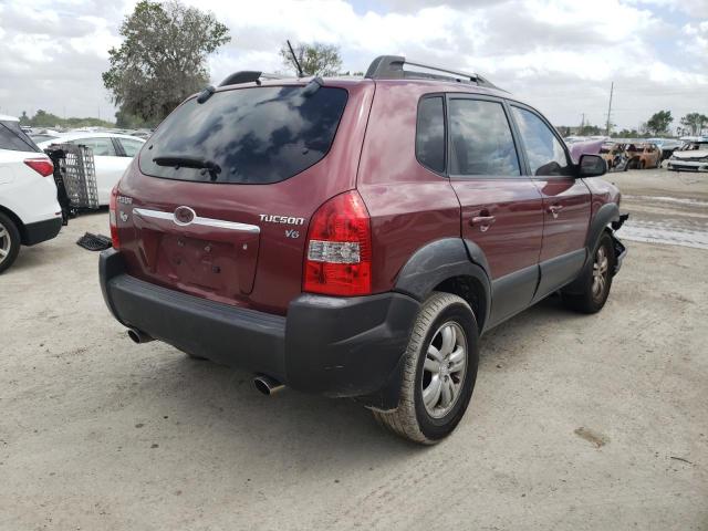 KM8JN12D07U639313 - 2007 HYUNDAI TUCSON SE MAROON photo 4