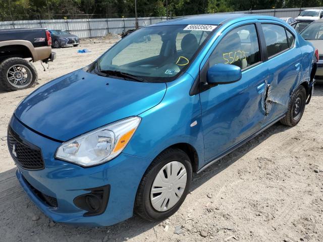 ML32F3FJ9LHF08018 - 2020 MITSUBISHI MIRAGE G4 BLUE photo 2