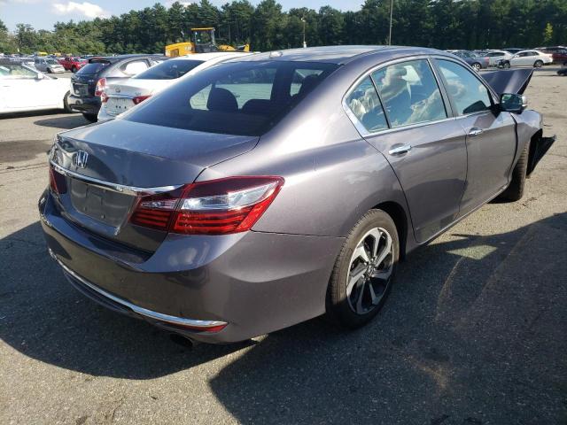 1HGCR2F88GA006856 - 2016 HONDA ACCORD EXL GRAY photo 4