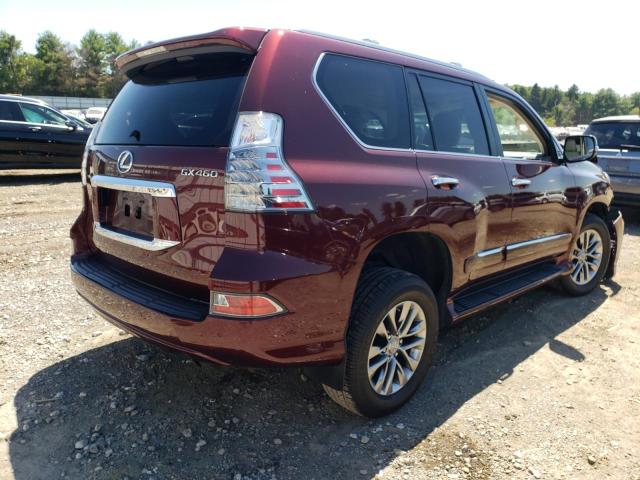 JTJJM7FX4F5107972 - 2015 LEXUS GX 460 PRE BURGUNDY photo 4