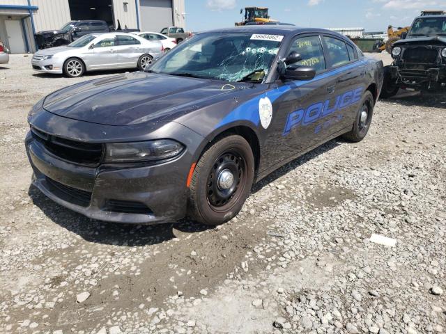 2C3CDXKT0JH218166 - 2018 DODGE CHARGER PO GRAY photo 2