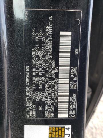 JTLKT324150181848 - 2005 TOYOTA SCION XB 黑色 照片 10