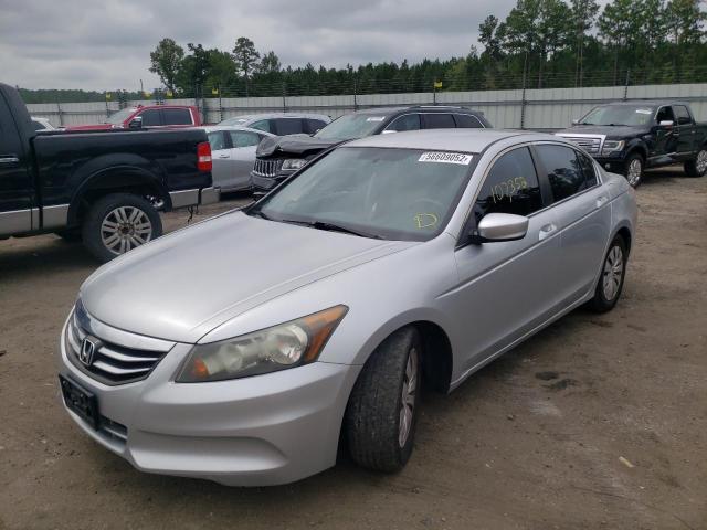 1HGCP2F35CA109219 - 2012 HONDA ACCORD LX SILVER photo 2