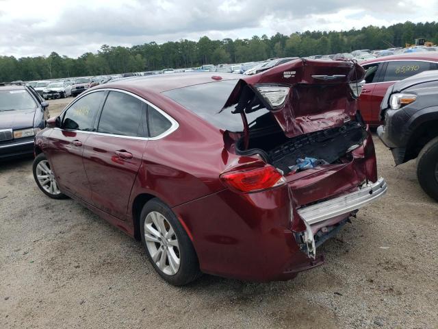 1C3CCCAB4FN681558 - 2015 CHRYSLER 200 LIMITE MAROON photo 3