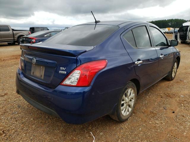 3N1CN7AP1KL807462 - 2019 NISSAN VERSA S BLUE photo 4