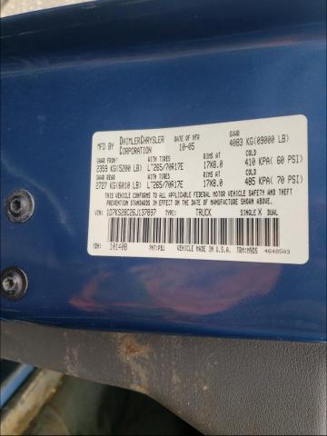 1D7KS28C26J137897 - 2006 DODGE RAM 2500 S BLUE photo 10