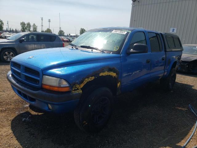 1B7HG2AN41S207162 - 2001 DODGE DAKOTA QUA BLUE photo 2