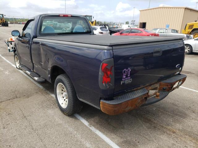 2FTRF17204CA97928 - 2004 FORD F-150 HERI BLUE photo 3