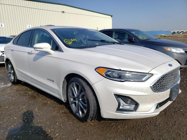 3FA6P0RU6KR191220 - 2019 FORD FUSION TIT WHITE photo 1