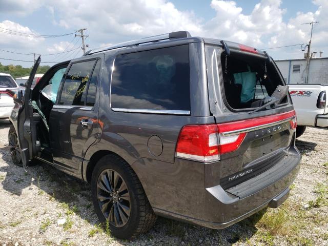 5LMJJ2HT2FEJ12475 - 2015 LINCOLN NAVIGATOR ნაცრისფერი ფოტო 3