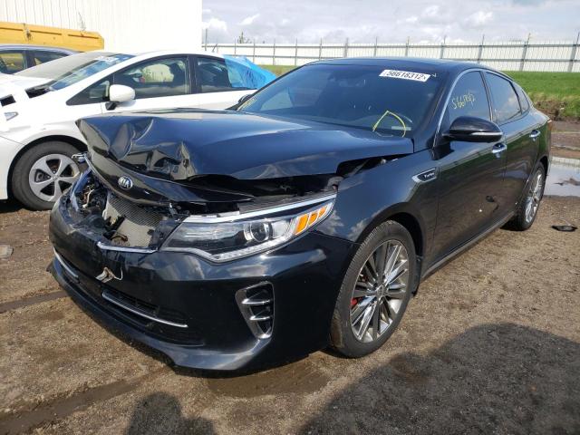 5XXGV4L26GG121158 - 2016 KIA OPTIMA SXL BLACK photo 2