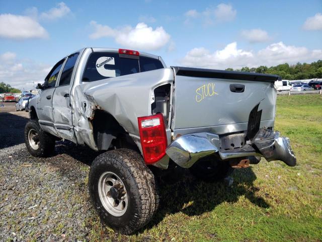 3D7KS28C35G850730 - 2005 DODGE RAM 2500 S SILVER photo 3
