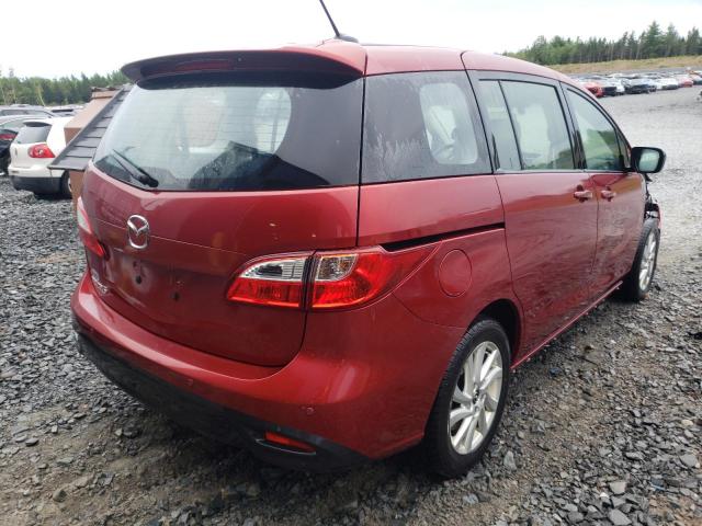 JM1CW2CL7H0192526 - 2017 MAZDA 5 TOURING RED photo 4