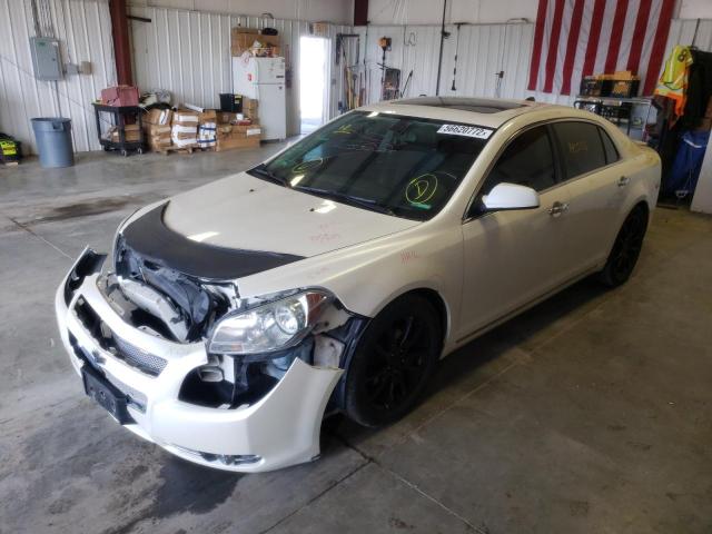 1G1ZE5E07CF180652 - 2012 CHEVROLET MALIBU LTZ თეთრი ფოტო 2