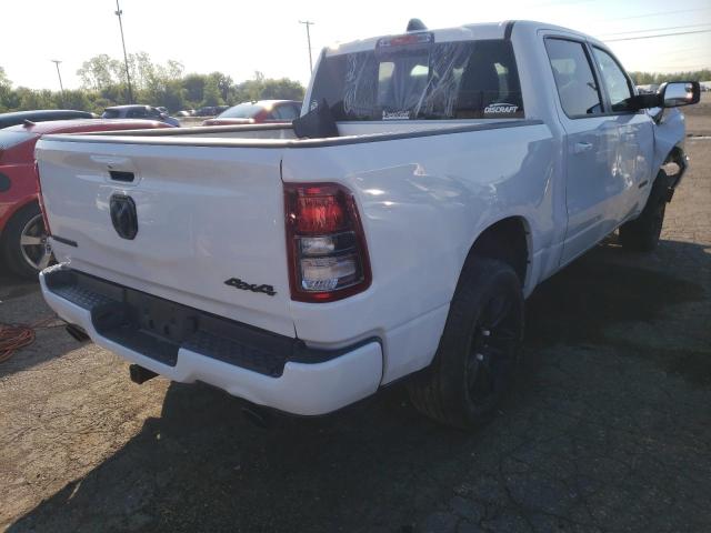 1C6SRFFT6MN676567 - 2021 RAM 1500 BIG H WHITE photo 4