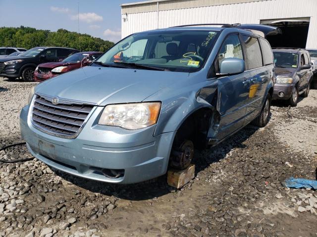 2A8HR54P28R709732 - 2008 CHRYSLER TOWN & COU BLUE photo 2