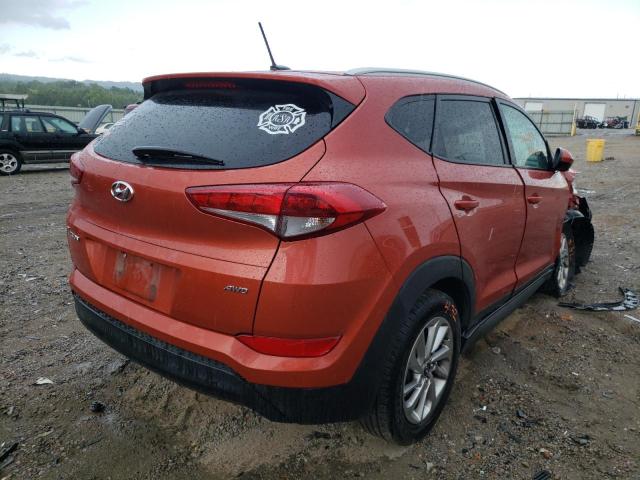 KM8J3CA42GU152052 - 2016 HYUNDAI TUCSON LIM ORANGE photo 4