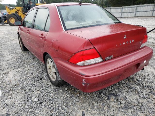 JA3AJ36E43U099732 - 2003 MITSUBISHI LANCER LS RED photo 3