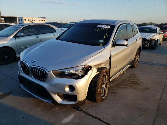 WBXHT3C30J5K24930 - 2018 BMW X1 XDRIVE2 SILVER photo 2