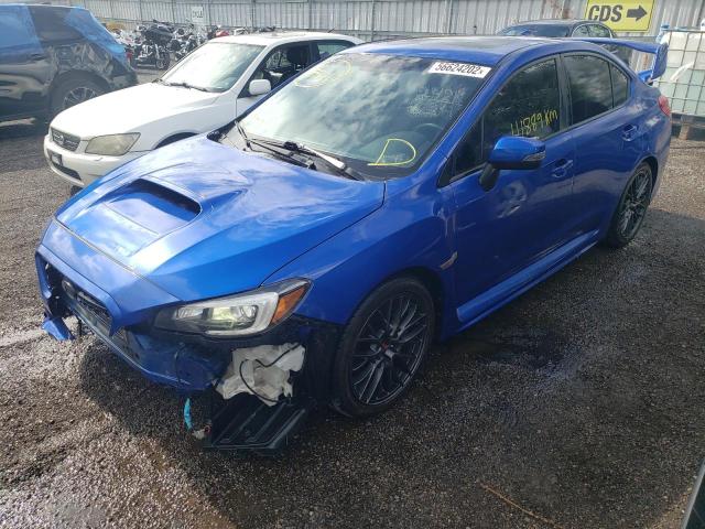 JF1VA2T66G9812042 - 2016 SUBARU WRX STI LI BLUE photo 2