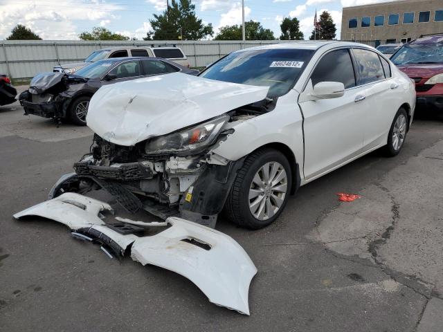 1HGCR3F82EA016253 - 2014 HONDA ACCORD EXL WHITE photo 2