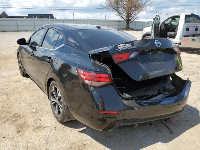 3N1AB8CV8LY246294 - 2020 NISSAN SENTRA SV BLACK photo 3