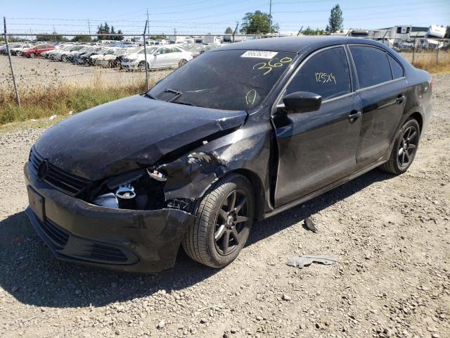 3VW2K7AJ2DM202051 - 2013 VOLKSWAGEN JETTA BASE BLACK photo 2