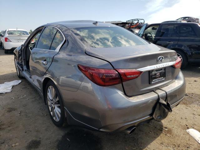 JN1EV7AP2JM365093 - 2018 INFINITI Q50 LUXE GRAY photo 3