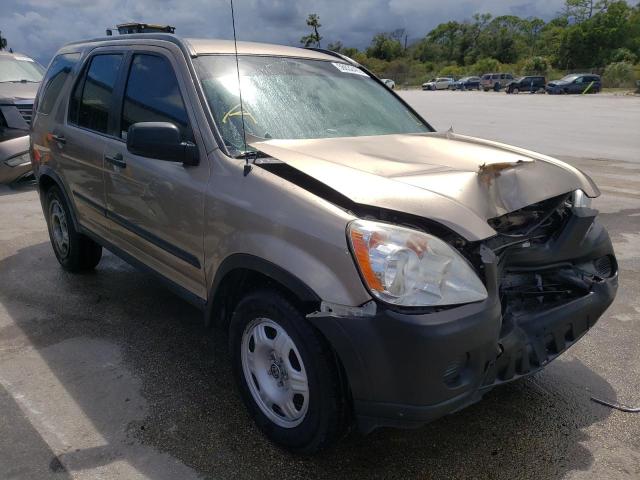 JHLRD68526C023157 - 2006 HONDA CR-V LX BEIGE photo 1