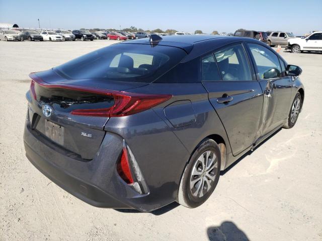 JTDKAMFP4M3173185 - 2021 TOYOTA PRIUS PRIM 灰色 照片 4