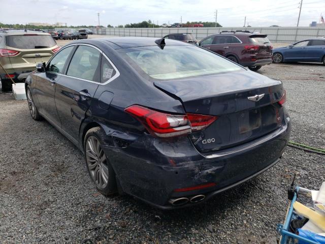 KMHGN4JF9HU209876 - 2017 GENESIS G80 ULTIMA GRAY photo 3