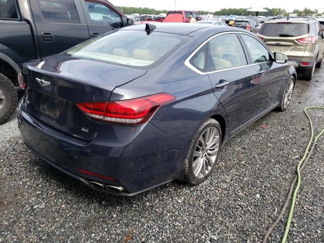 KMHGN4JF9HU209876 - 2017 GENESIS G80 ULTIMA GRAY photo 4