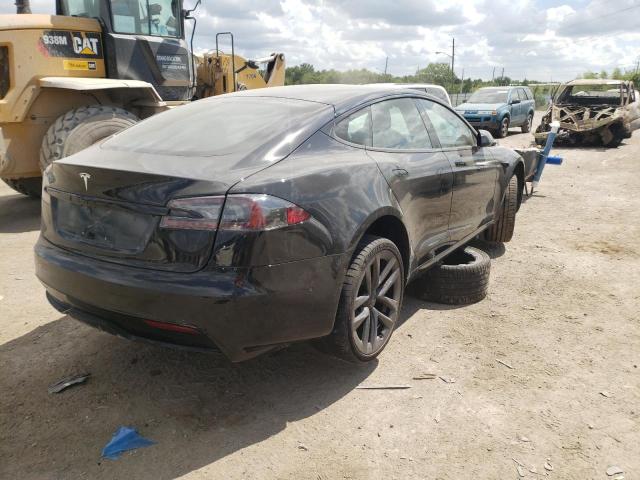 5YJSA1E53NF461136 - 2022 TESLA MODEL S Negro foto 4