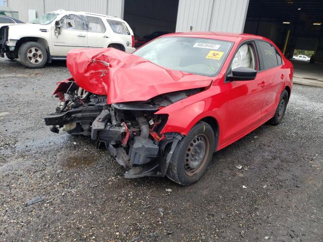 3VW2K7AJ6EM235166 - 2014 VOLKSWAGEN JETTA BASE 红色 照片 2