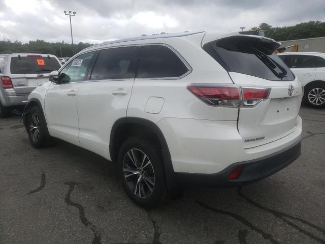 5TDJKRFH9GS251073 - 2016 TOYOTA HIGHLANDER Білий фото 3